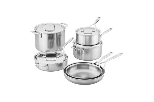 Demeyere Industry5 Stainless Steel 10-Piece Cookware Set